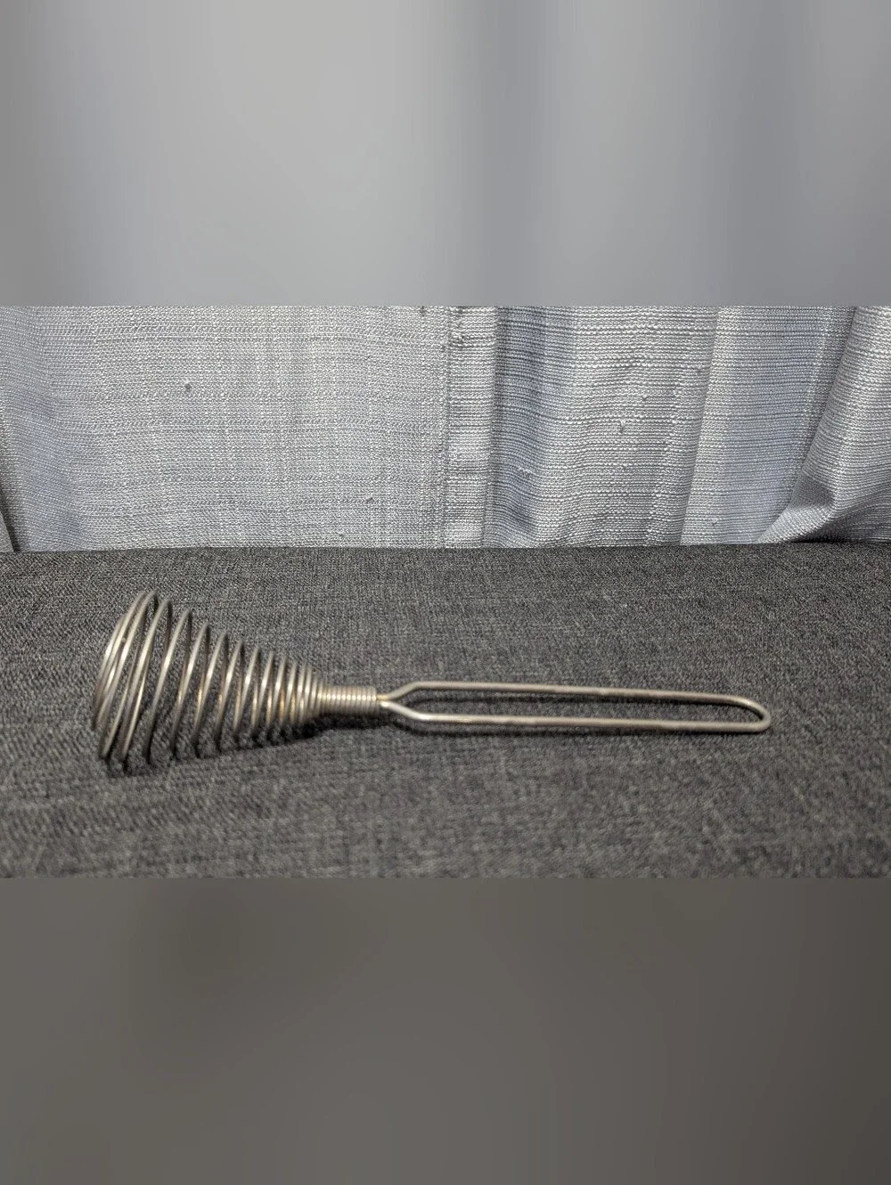 Vintage Wire Whisk Coil Egg Beater Metal Kitchen Tool